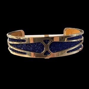 Les Georgettes gold tone cuff bracelet